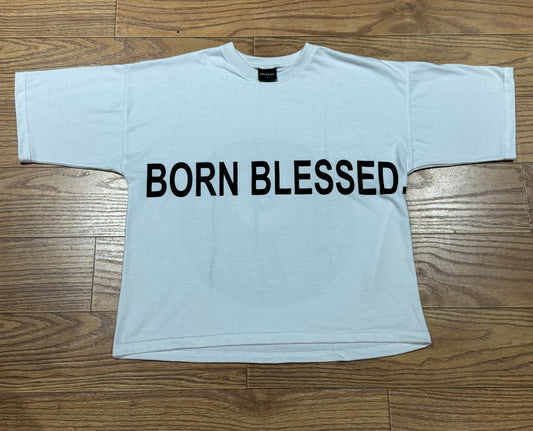 BORN BLESSED TEE (White)